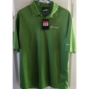Men's Nike Golf Shirt Green Size L. DRI-FIT